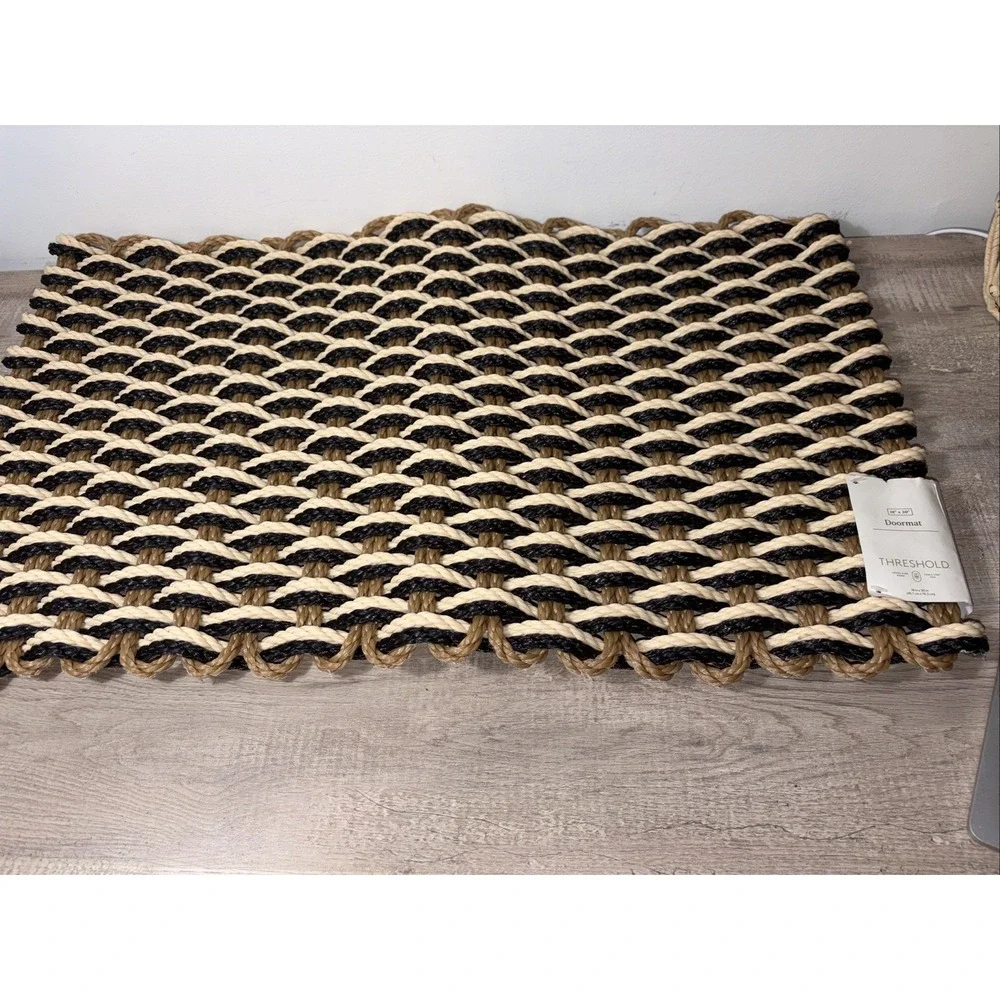 18in x 30in Rope Braided Basket Weave Doormat - Threshold BRAND NEW WITH TAGS‎